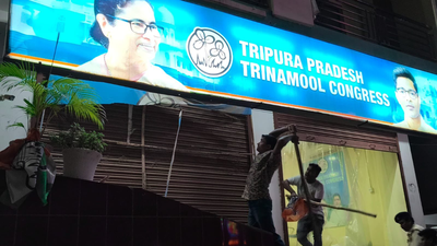 Tit for tat? Now, TMC claims Tripura office ‘attacked by BJP-backed goons’ – video | India News