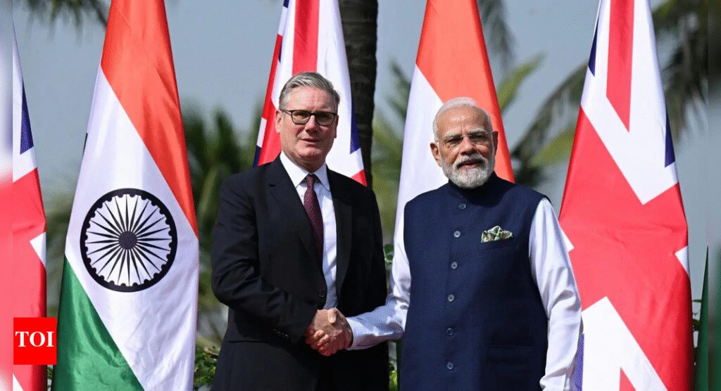 UK PM in India: PM Narendra Modi meets Keir Starmer at Raj Bhawan, Mumbai | India News