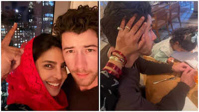 Priyanka Chopra and Nick Jonas celebrate Karwa Chauth in New York with daughter Malti Marie, share stunning family moments | Hindi Movie News
