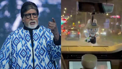Amitabh Bachchan loves Labubu? Fans surprised by doll hanging in his car; ‘Aapko bhi pasand hai..’ | Hindi Movie News
