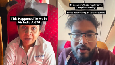 ‘I’ll show you what badtameezi is’: Air India passenger onboard Kolkata-Mumbai flight threatened over not speaking Marathi; watch viral video | India News
