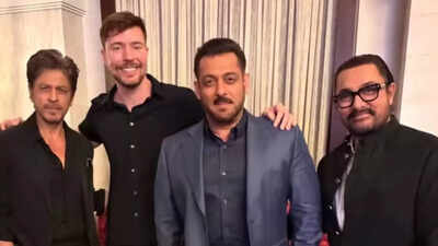 Salman Khan takes a cheeky dig at Shah Rukh Khan on joint film with Aamir Khan, SRK fires back with witty reply | Hindi Movie News