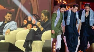 Salman Khan praises Shah Rukh Khan for his stardom despite not belonging to a film family, his response wins hearts – VIDEO | Hindi Movie News