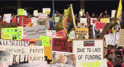 Alberta teachers’ strike enters second day: Education minister open to more hires, but class size caps off the table