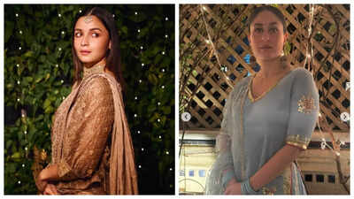 Diwali glam: Alia Bhatt and Kareena Kapoor Khan show off their party-ready outfits – PICS |