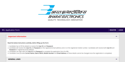 BEL India Probationary Engineer 2025 application window opens: Direct link here