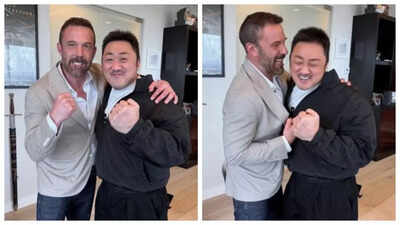 Ma Dong-seok and Ben Affleck teaming up for Hollywood film? Actors’ photos spark fan frenzy |