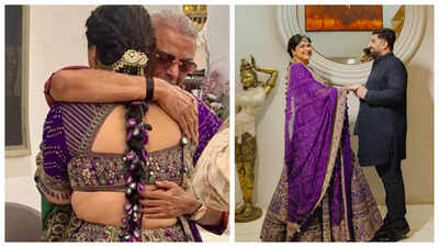 Anshula Kapoor’s engagement: Father Boney Kapoor gets emotional, gives a warm hug to his daughter |