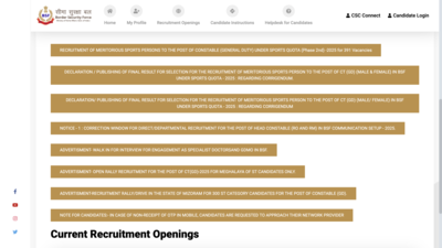 BSF GD Constable recruitment 2025: Application begins for 391 vacancies, check direct link to apply here