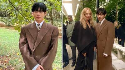 BTS’s V meets Uma Thurman at Celine show in Paris; actress shares ‘lifetime photo’ |