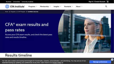 CFA Level 1 August 2025 result out at cfainstitute.org; pass rate drops to 43%