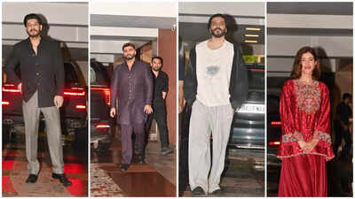 Anshula Kapoor and Rohan Thakkar host engagement bash on Dussehra; Arjun, Shanaya, Harsh Varrdhan, Rhea join Kapoor family | Hindi Movie News