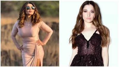 Rakhi Sawant takes a dig at Tamannaah Bhatia’s item songs, says ‘Inka heroine mein career nahi chala’ | Hindi Movie News