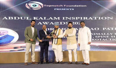 Dr. Mohana Rao Patibandla honoured with Best Minimally Invasive Neurosurgeon Award at Abdul Kalam Inspiration Awards 2025 | Events Movie News