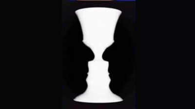 Optical illusion personality test: Two men or a vase? What you see first reveals if you are a born leader or strive for self-development