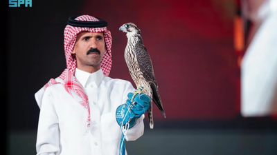 Record breaking sale: Young Falcon sells for ,265 at Saudi Falcons Club Auction 2025 | World News