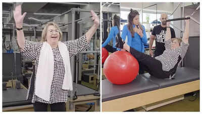 Here’s how 85-year-old Helen maintains her fitness; the secret lies in pilates, intermittent fasting, and dancing – Watch |