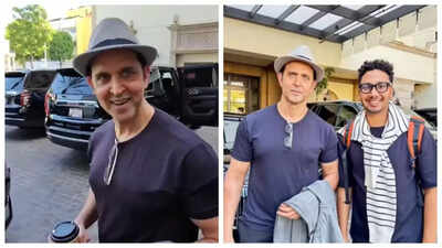 Hrithik Roshan wins hearts with sweet gesture towards fan; promises photoshoot while holidaying in Beverly Hills – WATCH |
