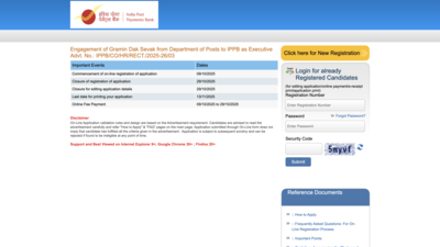 India Post Payments Bank GDS recruitment 2025: Registration window for 348 vacancies closing on this date, know how to apply before deadline