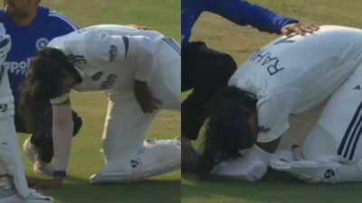 Ouch! KL Rahul cries out in pain after ball strikes him on the box – WATCH | Cricket News