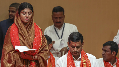 Gujarat cabinet reshuffle: Deputy CM Harsh Sanghavi gets charge of home ministry, Rivaba Ravindrasinh Jadeja becomes MoS – check full list | India News