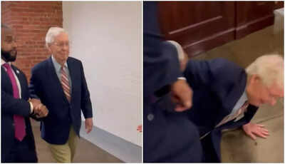 83-year-old McConnell falls in Capitol corridors amid ongoing health scrutiny — Watch