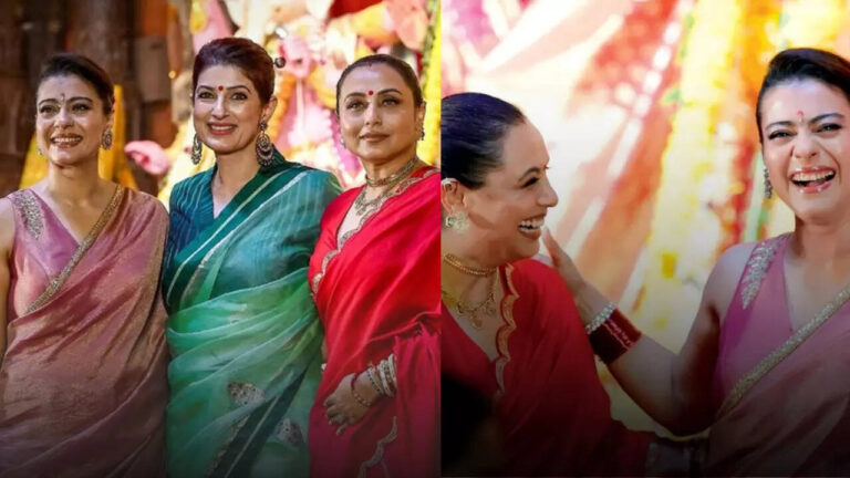 Mukerji sisters’ saree glam at Durga Puja steals the show