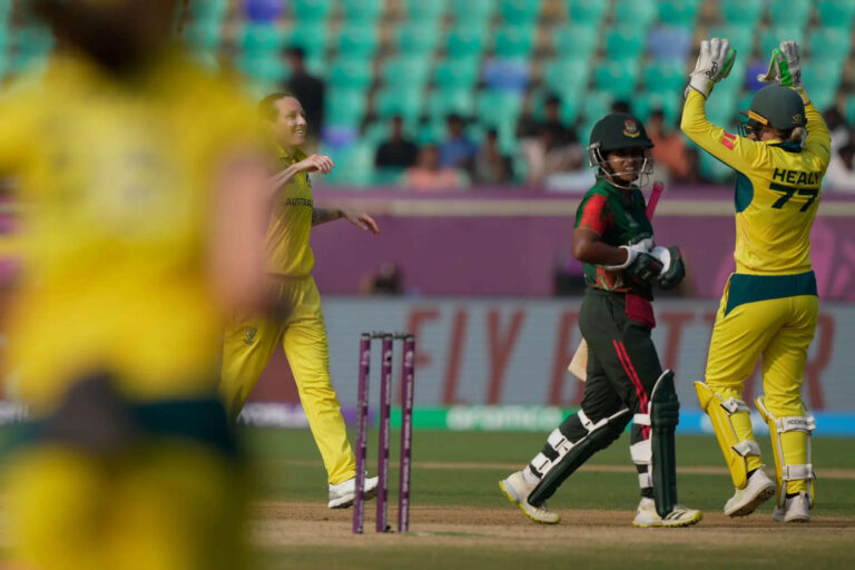 Bangladesh Women 73/2 in 17.5 Overs | Australia vs Bangladesh Live Score, Women’s World Cup 2025: Sharmin Akhter, Rubya Haider steady ship for Bangladesh after Australia strike early