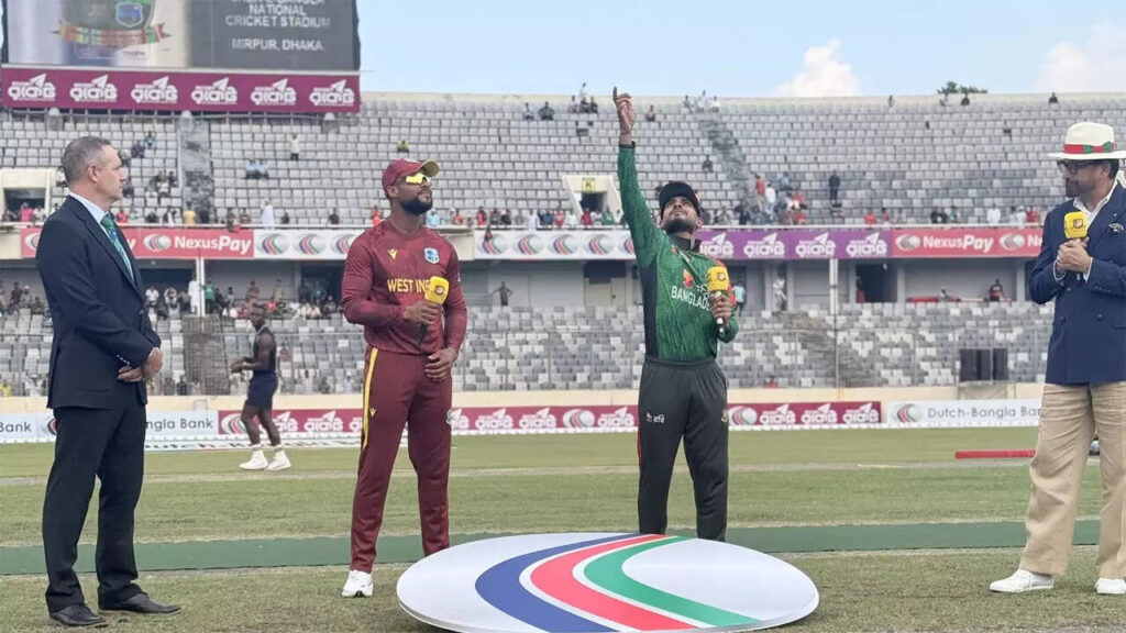 Bangladesh 12/2 in 3.0 Overs | Bangladesh vs West Indies Live Cricket Score, 1st ODI