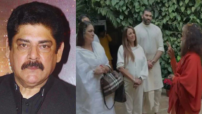 RIP Pankaj Dheer: Nikitin Dheer and family visit Rishikesh ashram, offer peace prayer for late father | Hindi Movie News