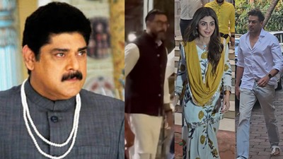 Pankaj Dheer’s prayer meet: Abhishek Bachchan, Shilpa Shetty, Rajat Bedi, Poonam Dhillon and other Bollywood stars pay respects | Hindi Movie News