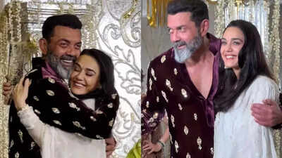 Bobby Deol, Preity Zinta’s rare reunion at Diwali party breaks the internet, fans demand ‘Soldier 2’ | Hindi Movie News