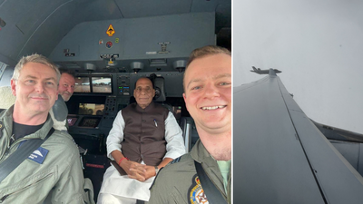 Australia visit: Rajnath Singh witnesses F-35 refuelling onboard Australian aircraft; holds key defence talks in Canberra | India News