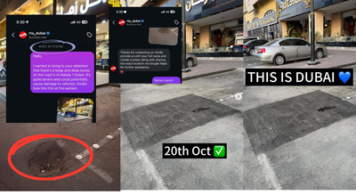 ‘This is Dubai’: Resident cheers road authority for swift pothole fix reported on Instagram | World News