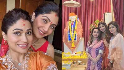Shilpa Shetty visits temples with Shamita Shetty; seeks blessings at Shirdi and other shrines amid Rs 60 crore fraud case | Hindi Movie News