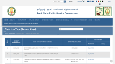 TNPSC Group 2 answer key 2025 released: Direct link to check response sheets here, raise objections at tnpsc.gov.in