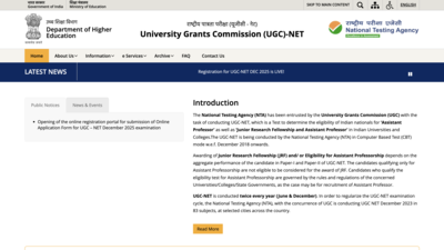UGC NET December 2025 notification out, registration begins at ugcnet.nta.nic.in: Check direct link to apply here