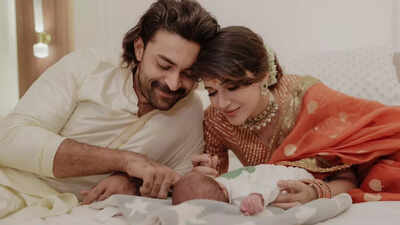 Varun Tej and Lavanya Tripathi introduce their son, Vayuv Tej Konidela, Shares video from joyful naming ceremony | Telugu Movie News