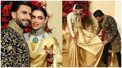 When Ranveer Singh gave an epic reply on being asked for solo pics of him and Deepika Padukone at their Bangalore reception, ‘Abhi miyan-biwi saath hue hain..’ |