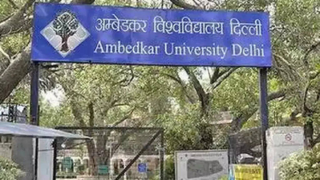 Students protest outside Ambedkar University to mark a year of expulsion row, ETEducation