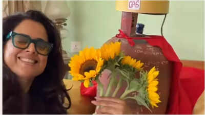 ‘VIP has finally arrived’: Sameera Reddy’s hilarious LPG reel grabs attention – watch video | Hindi Movie News