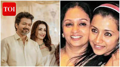 Did Trisha Krishnan’s mother Uma Krishnan hint at her wedding with Thalapathy Vijay? A ‘like’ sets the internet talking | Tamil Movie News