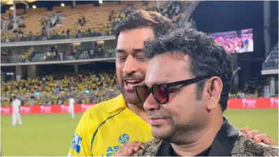 ‘Thala meets Thala’: AR Rahman shares epic MS Dhoni meet-up video from CSK’s pre-IPL bash |