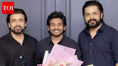 From praying during Ken Karunaas’ birth to praising the actor-director for ‘Youth’: Suriya’s support for Karunas and his son | Tamil Movie News