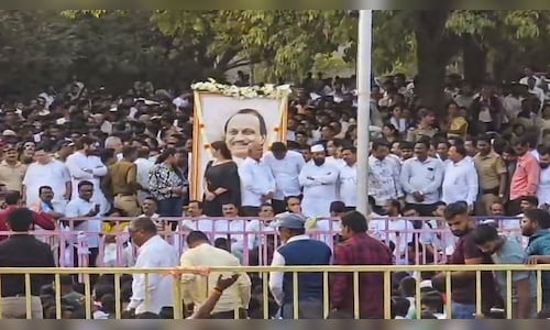 Ajit Pawar funeral in Baramati: Sons perform last rites; Amit Shah, Fadnavis attend