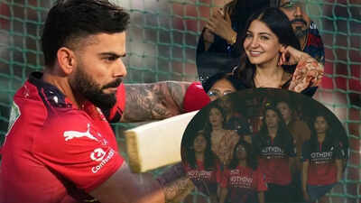 Anushka Sharma cheers for Virat Kohli in the stands, bonds with Smriti Mandhana, Jemimah Rodrigues at RCB’s opening match at IPL 2026 | Hindi Movie News