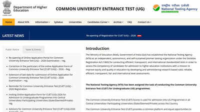 CUET UG exam dates 2026: Subject-wise datesheet expected soon as NTA prepares May examination schedule