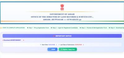 DLRS Assam Land Records Assistant Recruitment 2026 open for 552 posts: Check eligibility, direct link to apply here