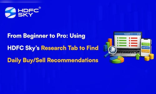 From Beginner to P͏ro: Using HDFC͏ Sky’s research tab to find daily buy/sell recommendations