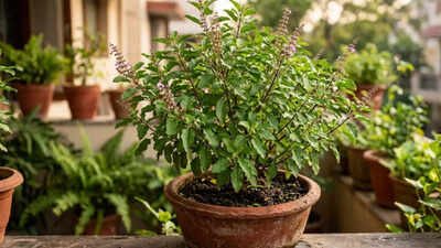 How to care for a Tulsi plant and stop leaves from turning yellow |
